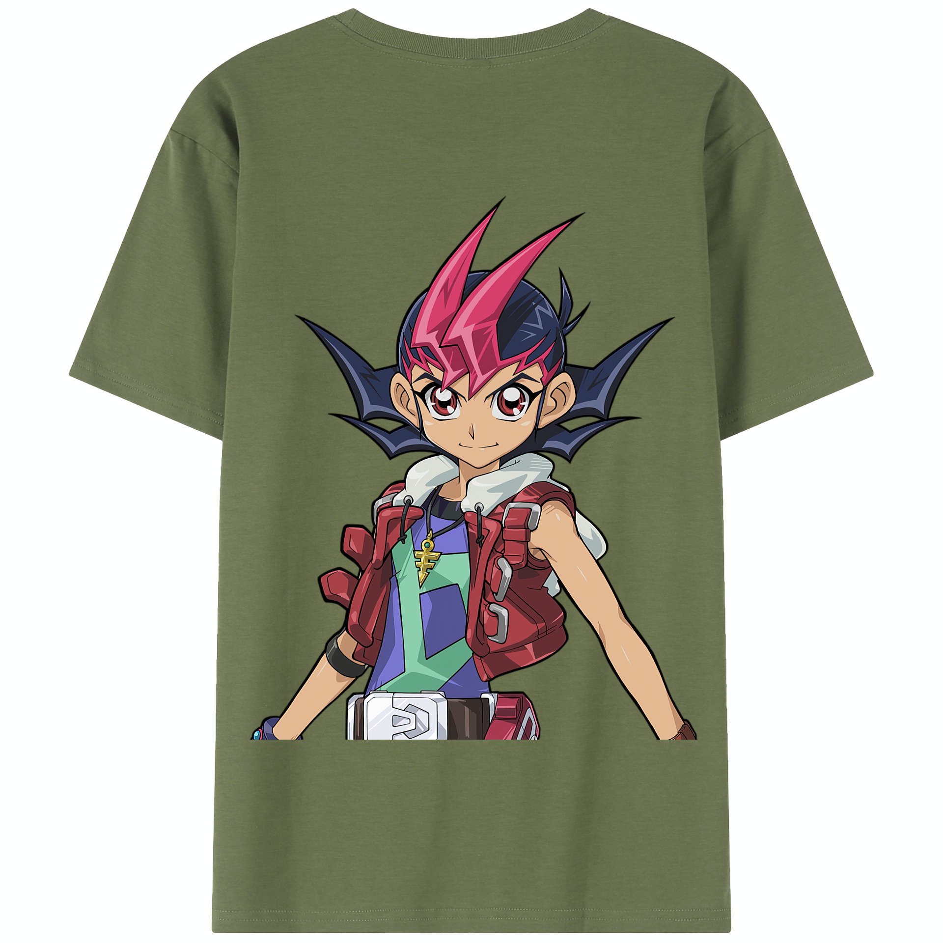 （画像用） 遊☆戯☆王 Yu-Gi-Oh! 綿100％半袖Tシャツ（背面プリント）